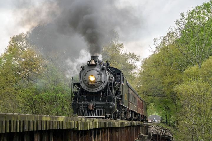 The Tennessee Valley Railroad Museum is a great place to visit if you're in the Chattanooga area. They have a number of different locomotives and rail cars on display, as well as a working turntable. My favorite part of the museum is the Missionary Ridge Local Southern 630 crossing over one of our four bridges.